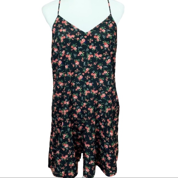 Express Dresses & Skirts - Express- Black Floral Tank Low Waist Dress- 10